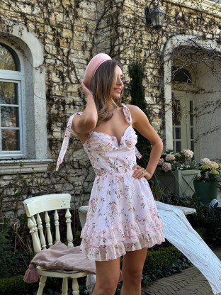 Платье шифоновое Perfecta Розовый желтый