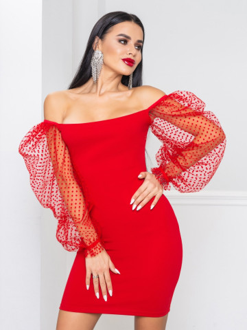 Сукня Glamour червоний