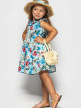 Платье Milana Голубой тропик