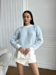 Свитер Bern Белый-голубой
