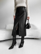 Кожаная юбка Elegant Черный